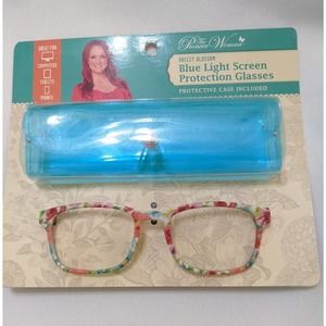 New in package Pioneer Woman Floral Blue Light Protection Eye Glasses with case